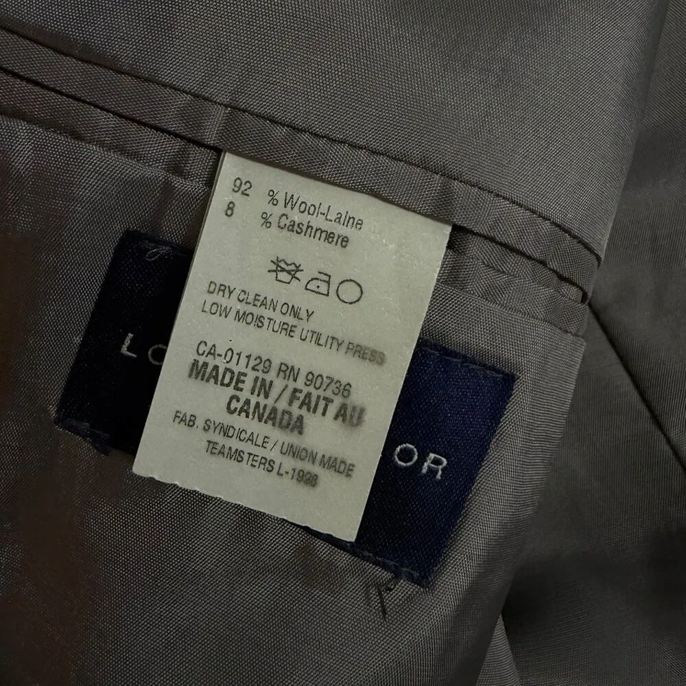 Lauren Ralph Lauren Men’s Sport Coat / Blazer 44R Gray Pinstripe Wool Cashmere